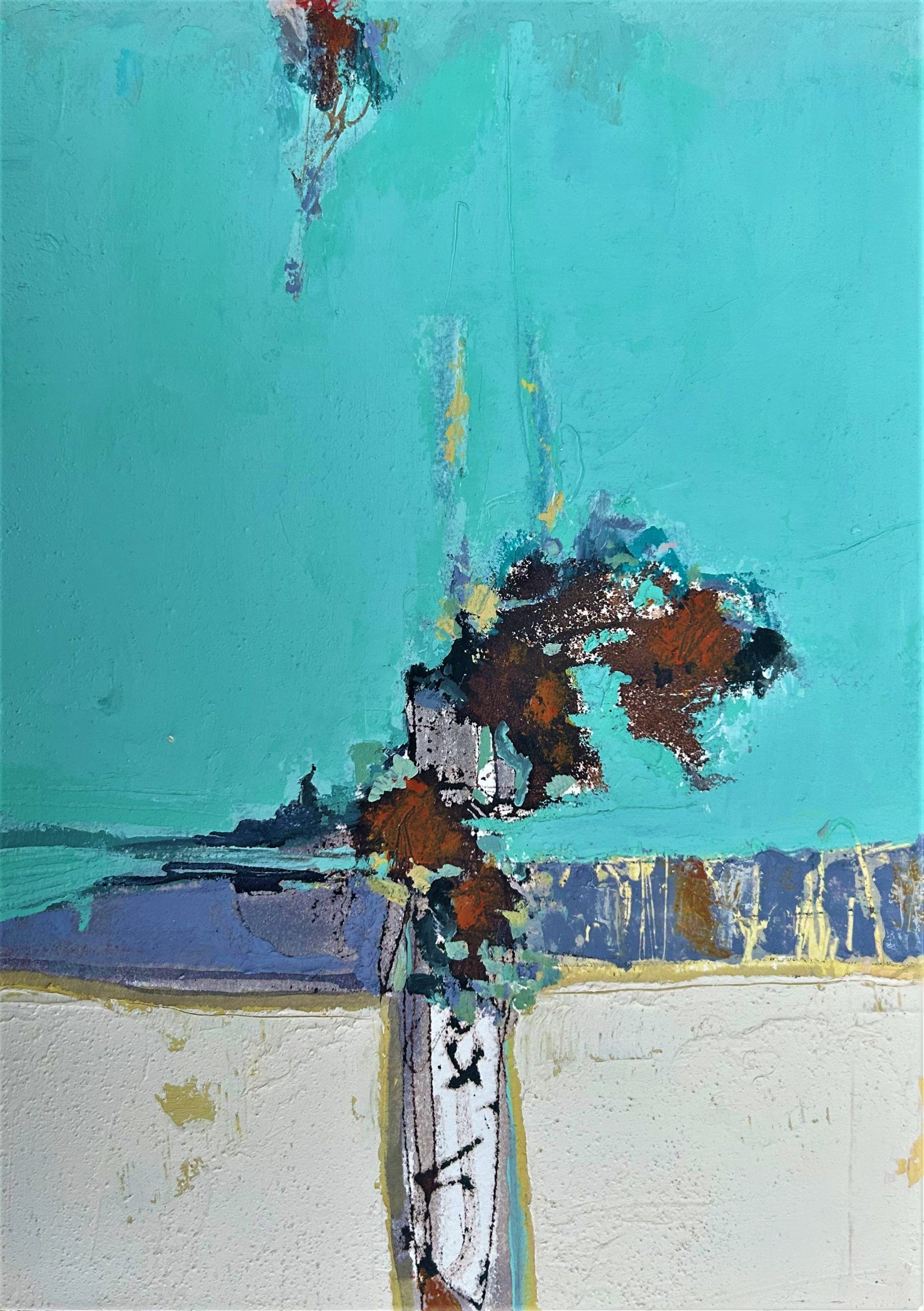 Ballinglen Memories 8 Oil and Mixed Media on Wooden Panel 29.5 x 21cm framed 33.5cm x 25cm £295