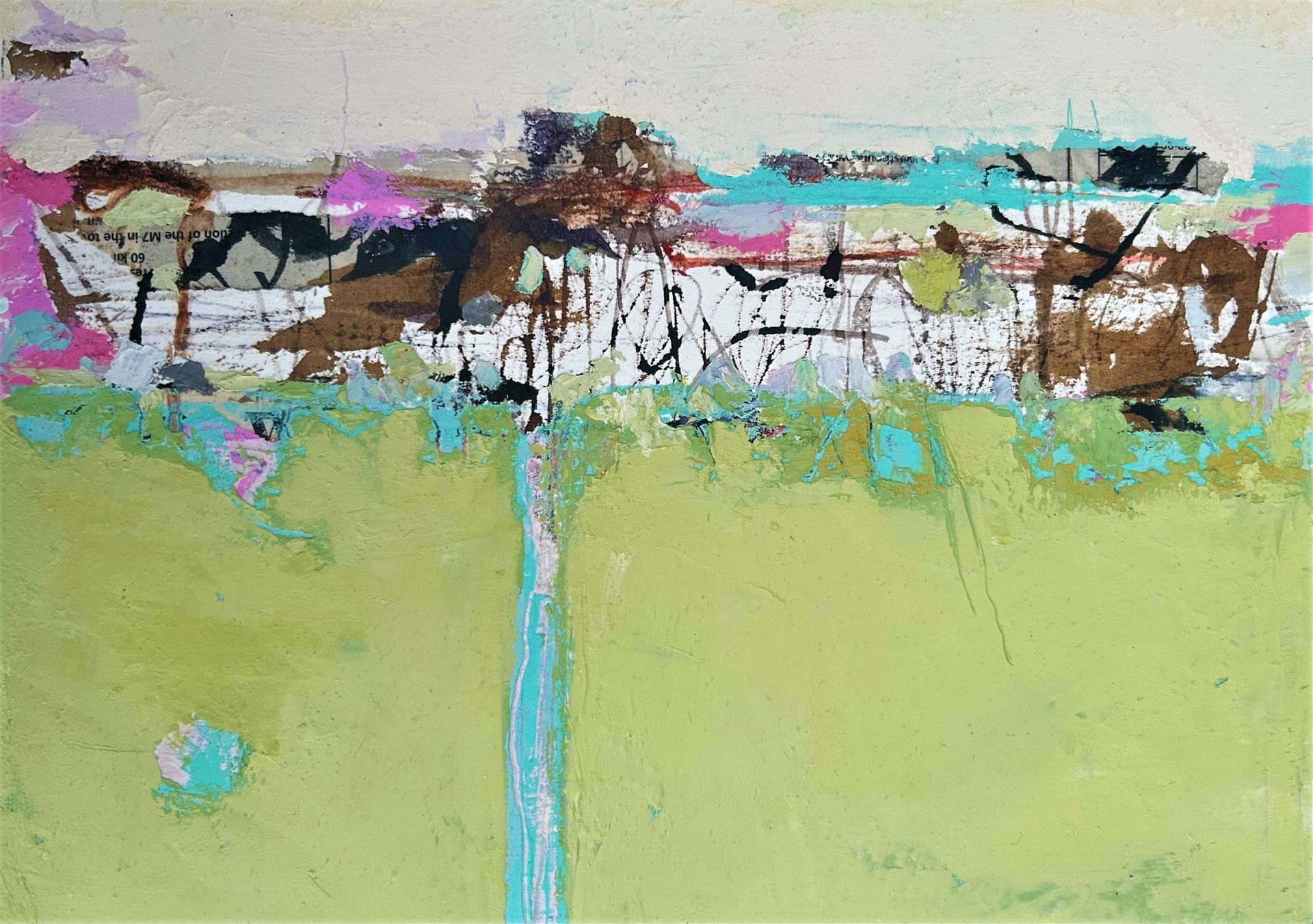 Ballinglen Memories 9 Oil and Mixed Media on Wooden Panel 29.5 x 21cm framed 33.5cm x 25cm £295