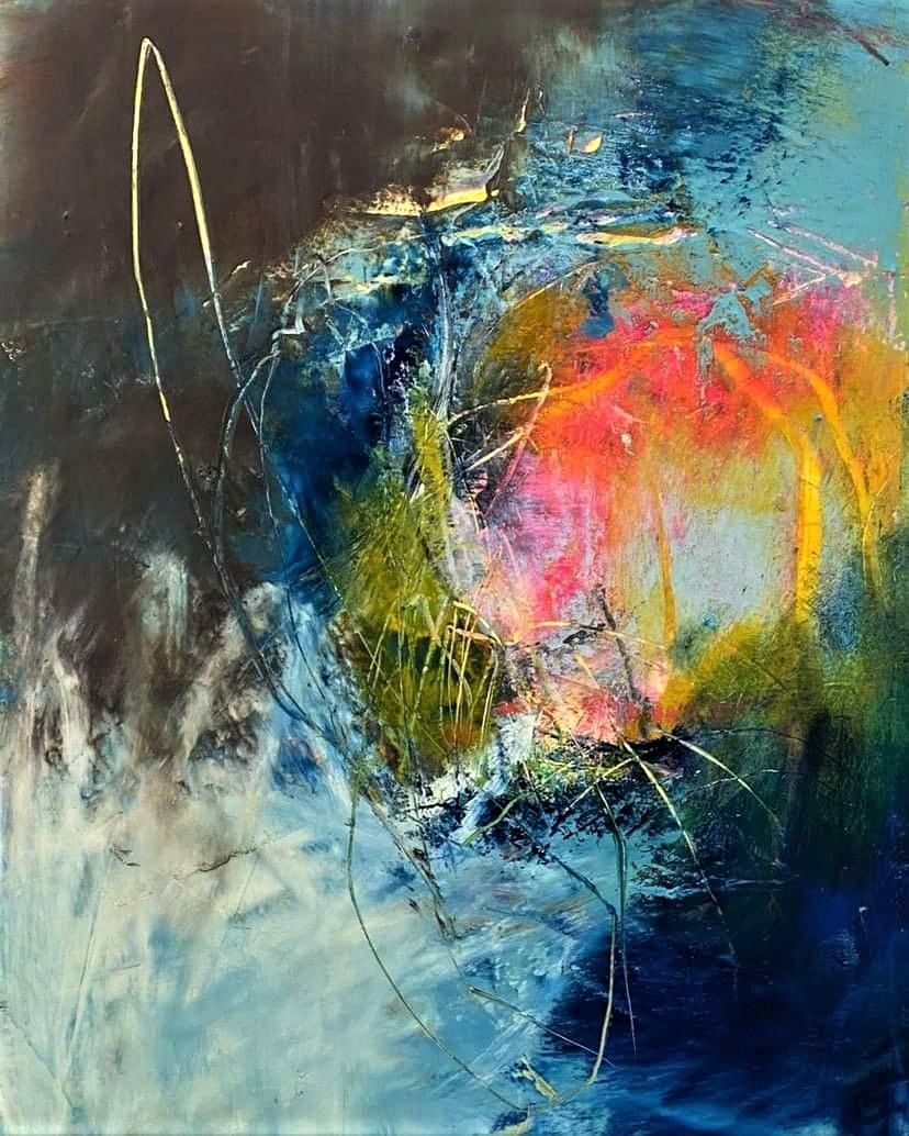 Bombette Oil and Cold Wax on Arches Paper 32cm x 42cm £350