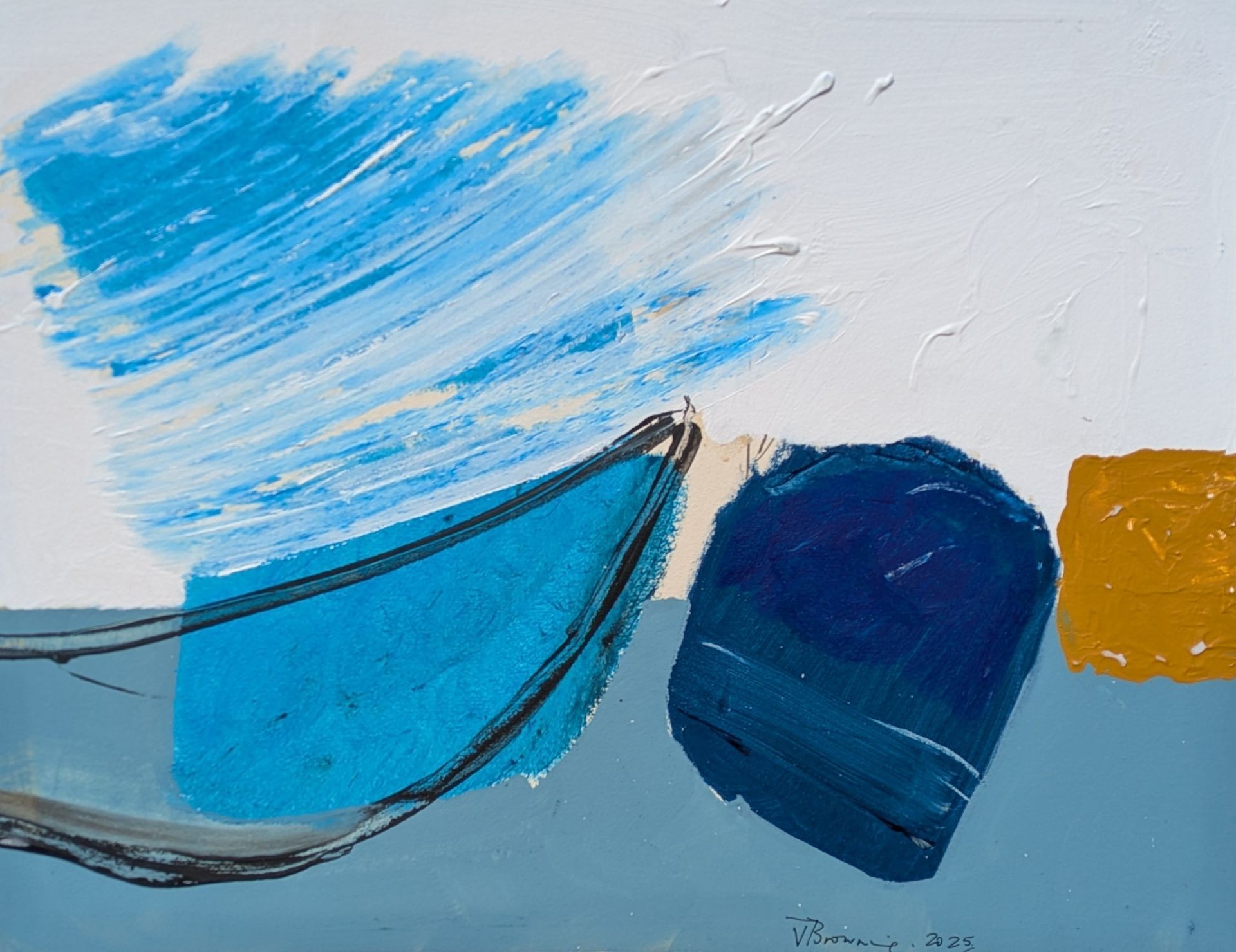Caerulean Boat Oil on Board 59cm x 47cm £1650