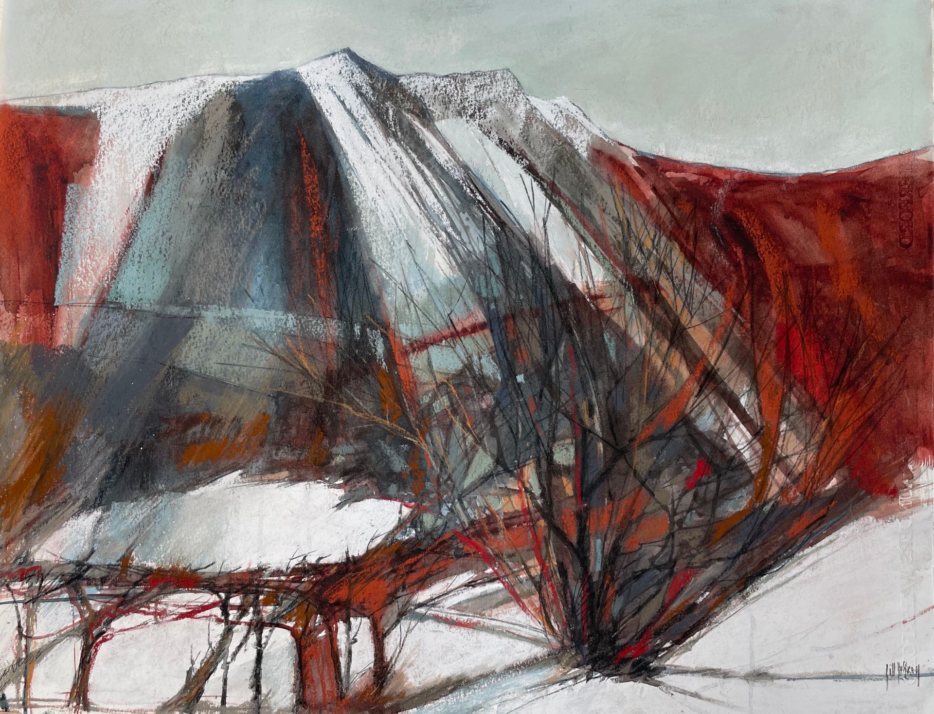 Snow Edge Mixed Media 70cm x 59cm £950.