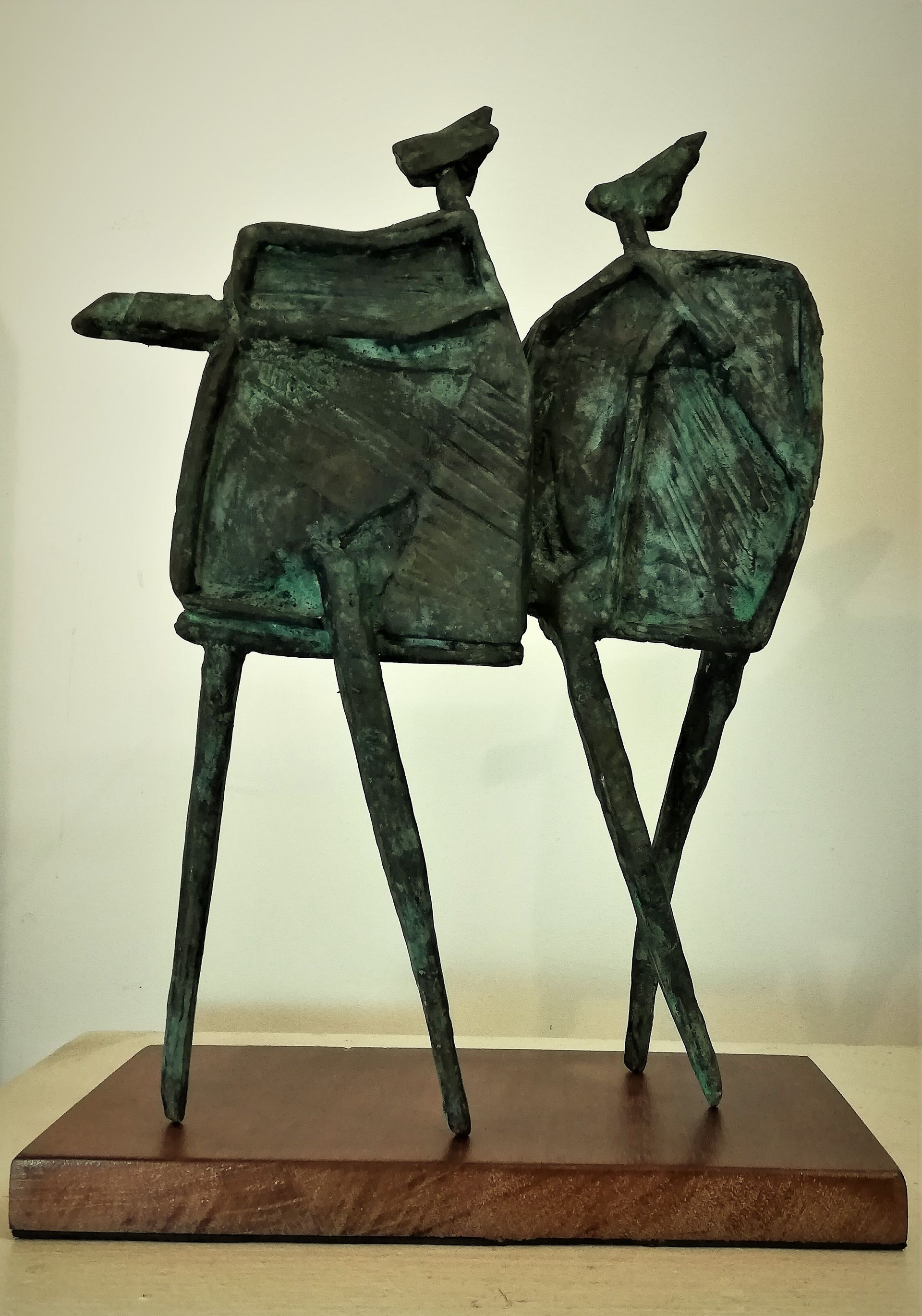 Dancing Strangers I Bronze, Unique 33cm x 25cm x 8cm SOLD