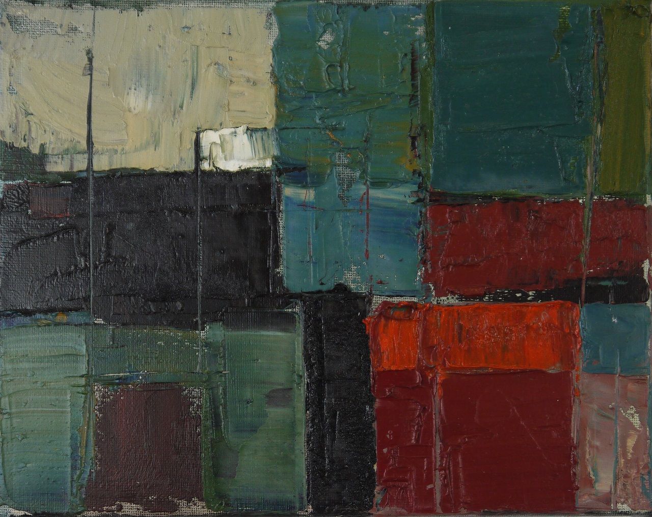  Garage Door Oil on Canvas 20cm x 25.5cm x1.6cm £850