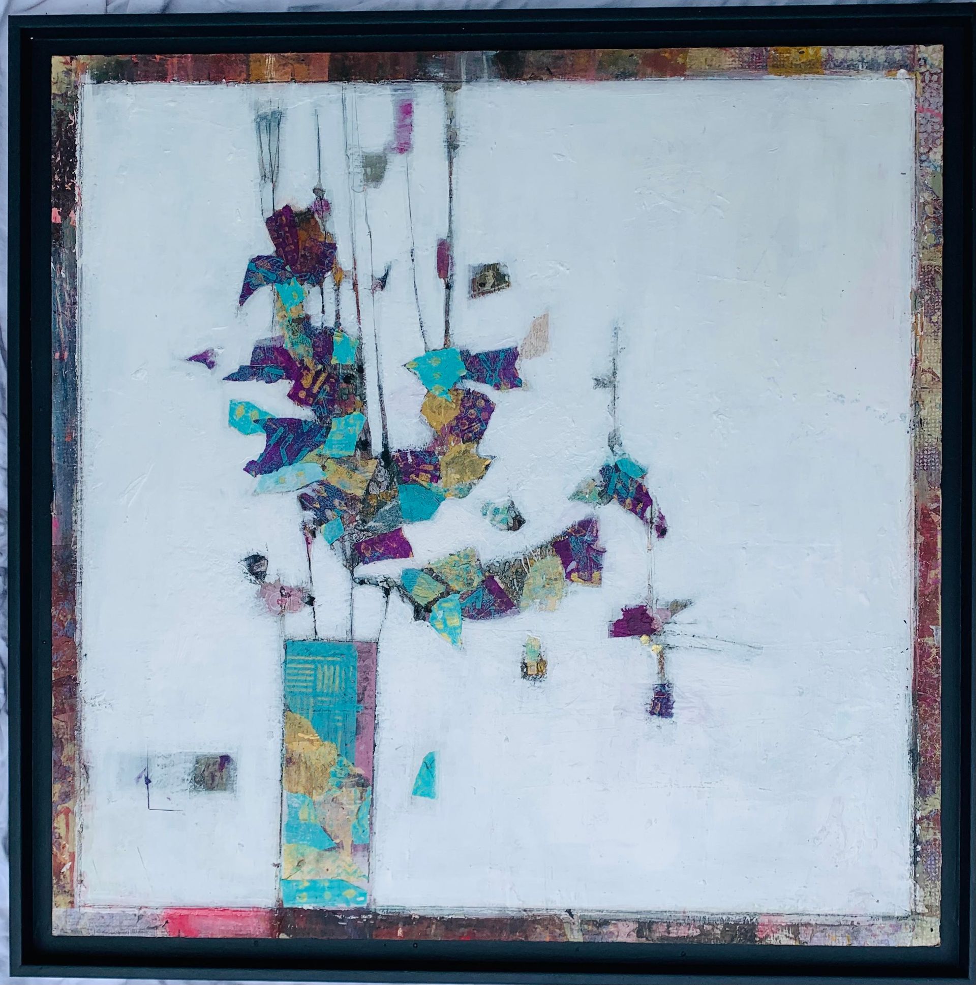 Fiori Plastrella: Almost Music Mixed Media on Panel 70cm x 70cm £1050