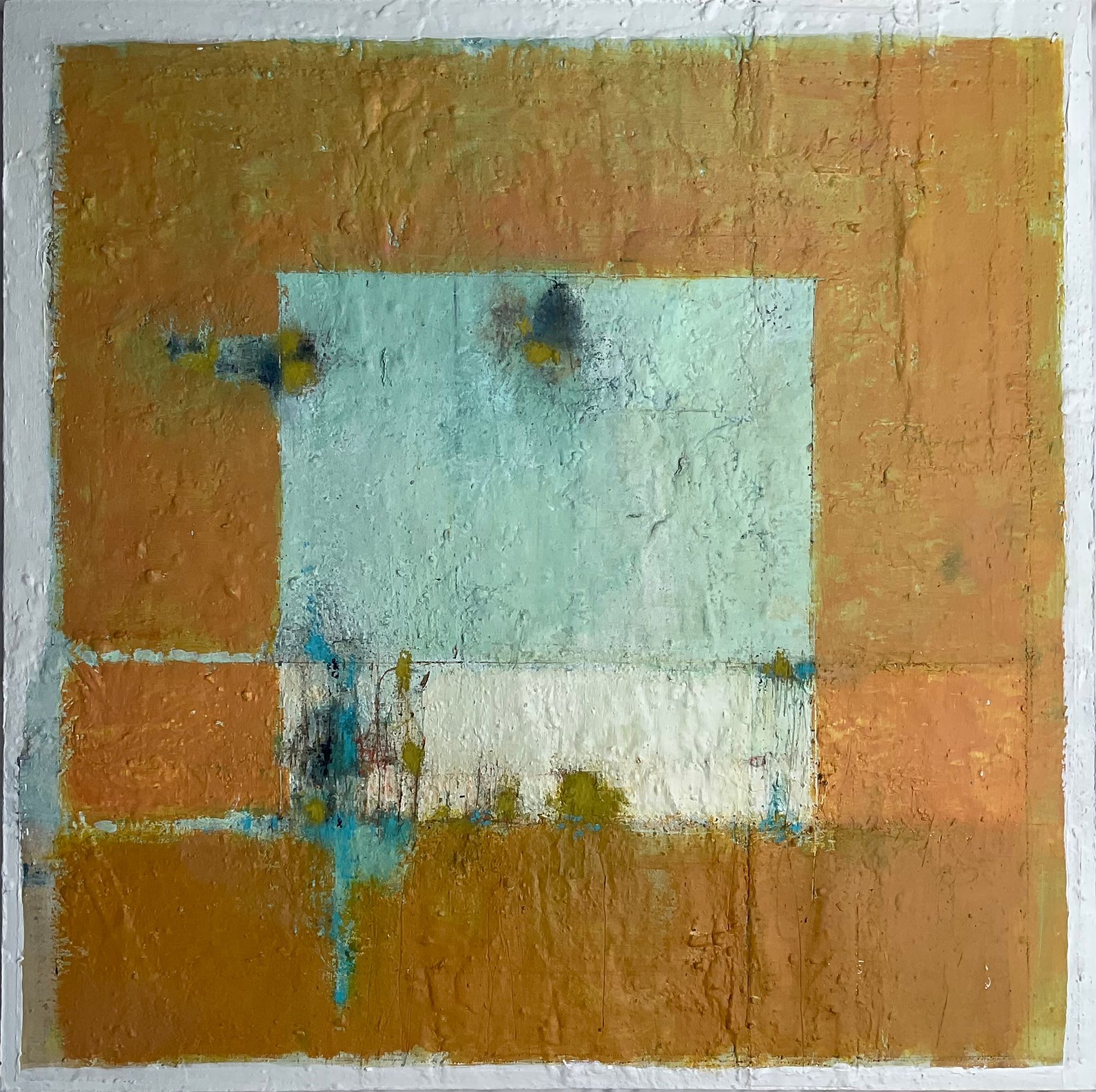 A painting with a square in the middle of it