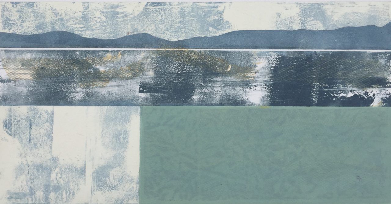 Reflections Monoprint, 29.5cm x 15 cm, £85