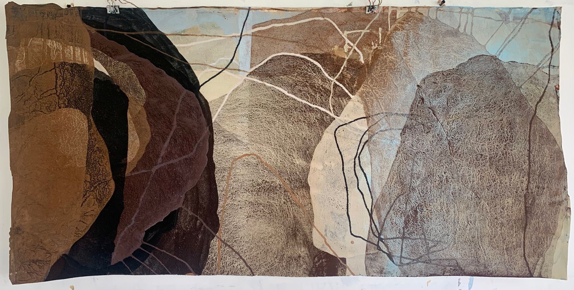 When Rocks Become Sea (West Penwith) 01 West Penwith Earth Pigments + Acrylic on Paper 130cm x 70cm £3200