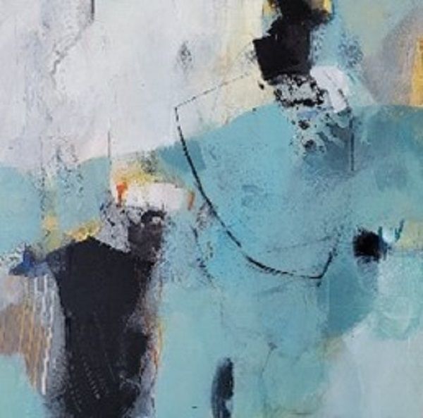 Thoughtful Mixed Media 58cm x 58cm SOLD