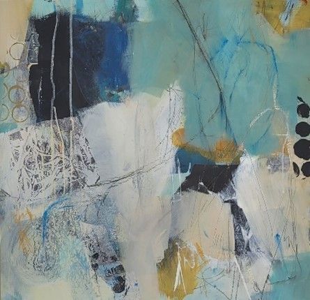 Portal Acrylic and mixed media, 58 cm square SOLD