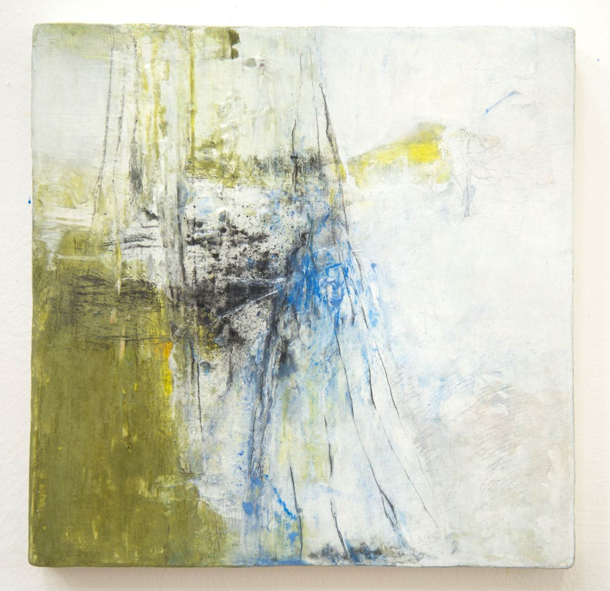 Press On Acrylic and Mixed Media on Cradled Panel 24cm x 24cm £550