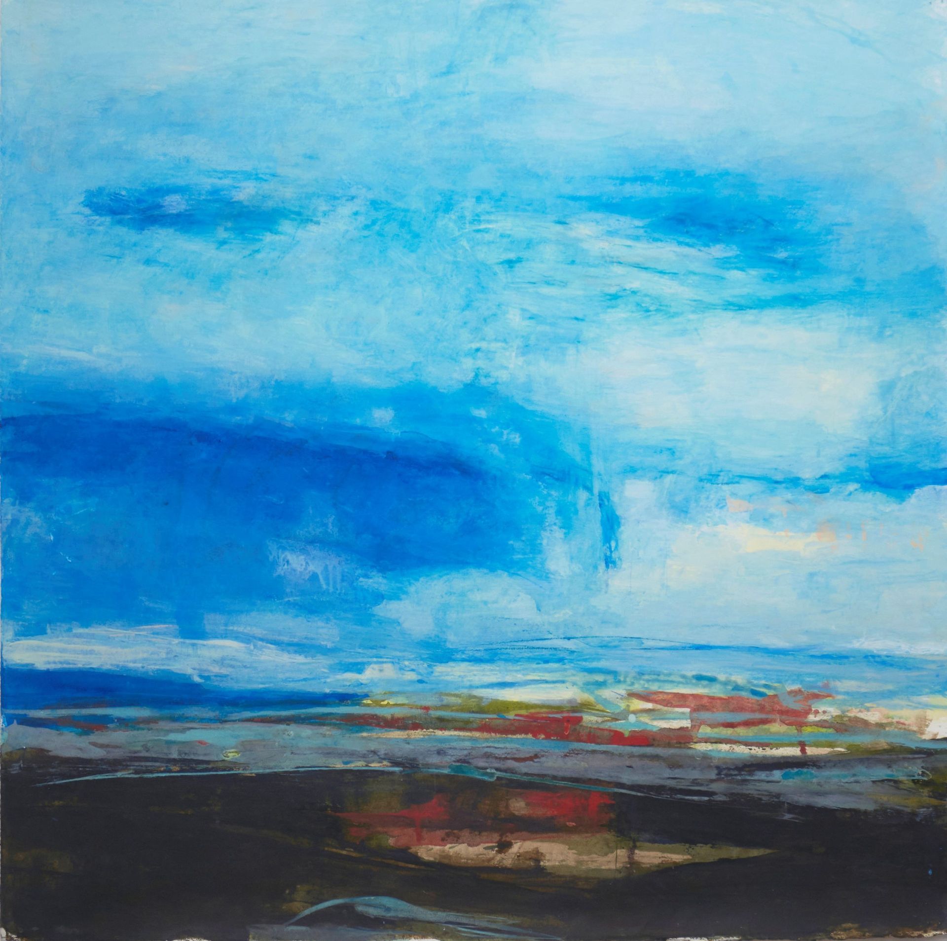 No Words, Acrylic on Paper, with Coloured Pencil, Soft Pastel, Graphite and Charcoal, 80cm x 80cm, £1400