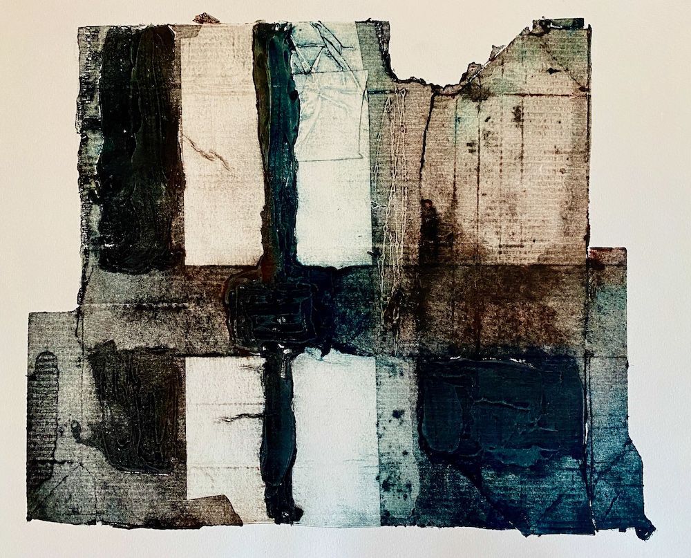 Material Memory I Collagraph 28cm x 35cm 43cm x 53cm framed Variable Edition £280.