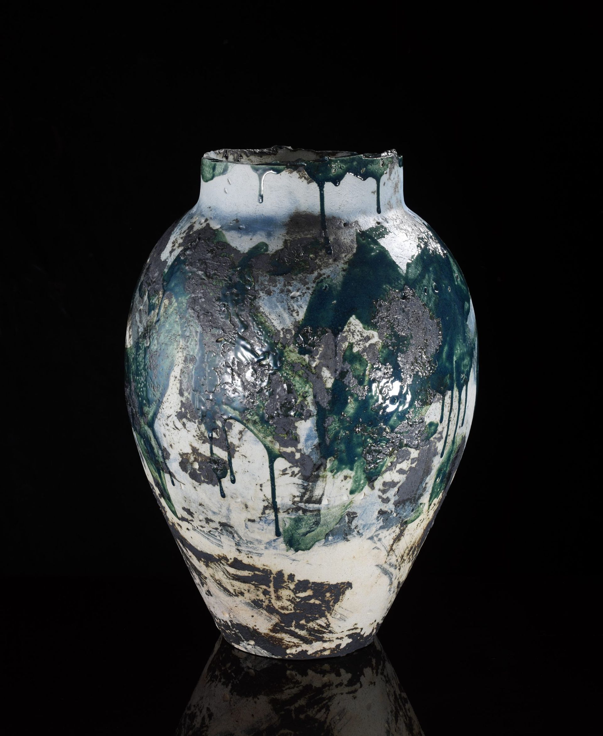 Lost at Sea, Triple Saggar Fired, Glazed Ceramic, 52 cm x 36cm, £1650