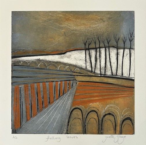 Falling Leaves Collagraph and Lino Print £180