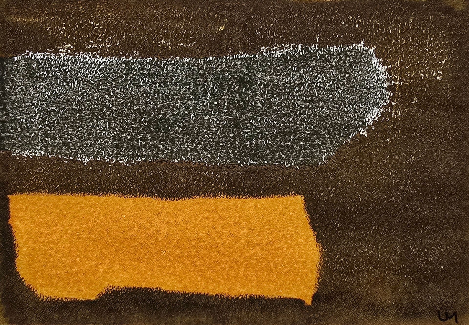 Orange Stripe Framed Monoprint 29cm x 21cm £150