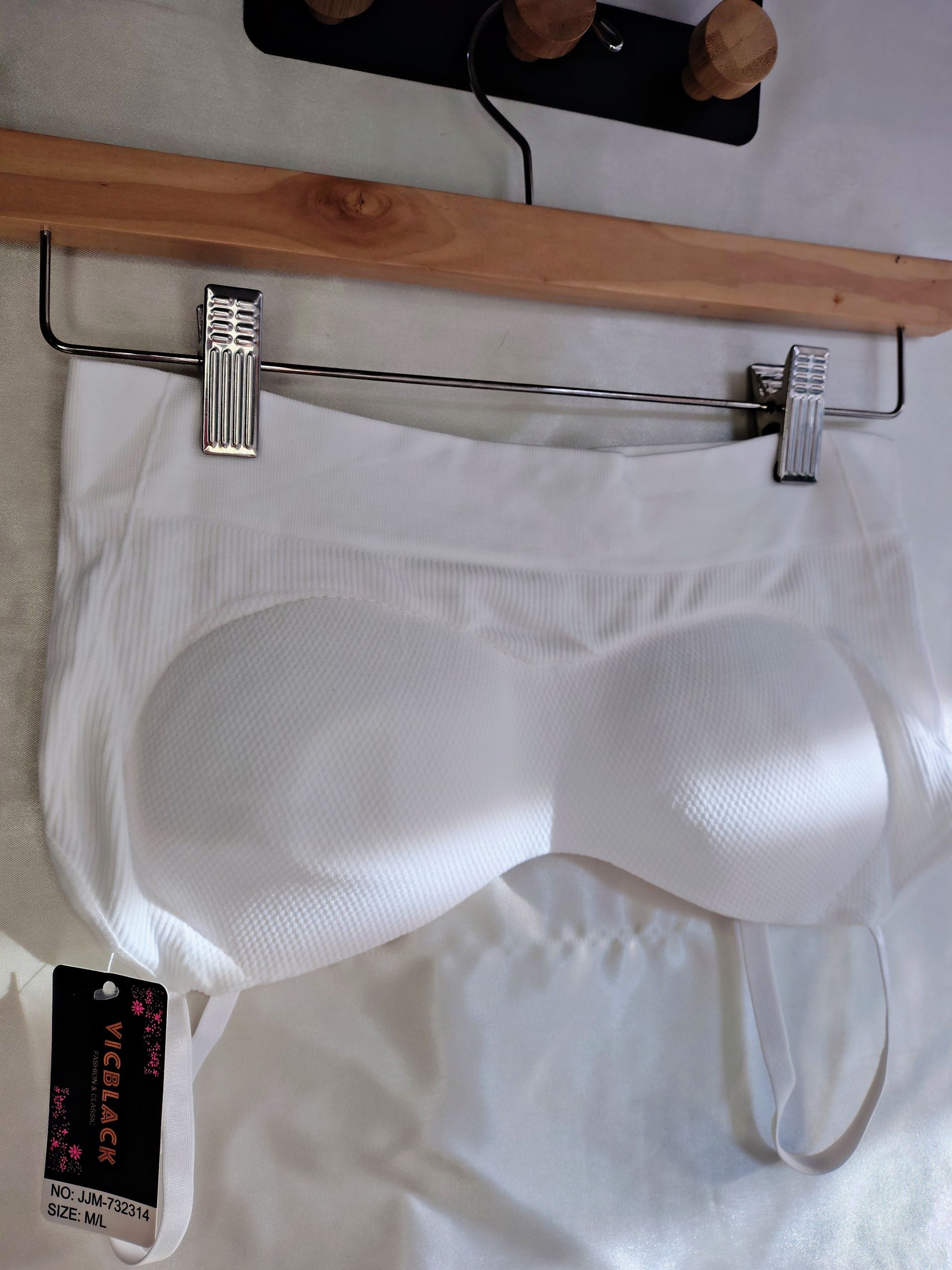 Sujetador blanco sin costuras