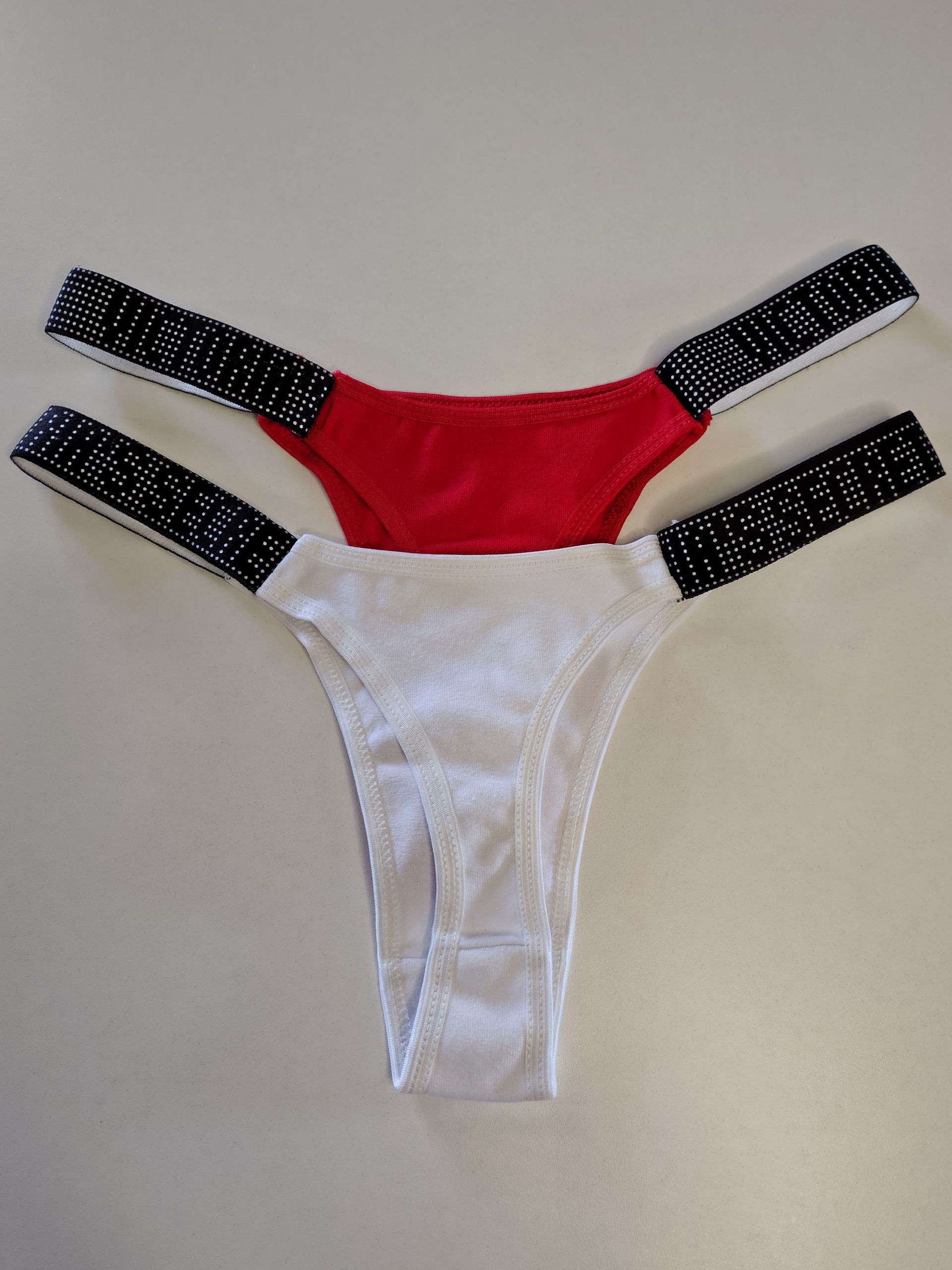 Pack x2 Algodón Secret blanco+ rojo