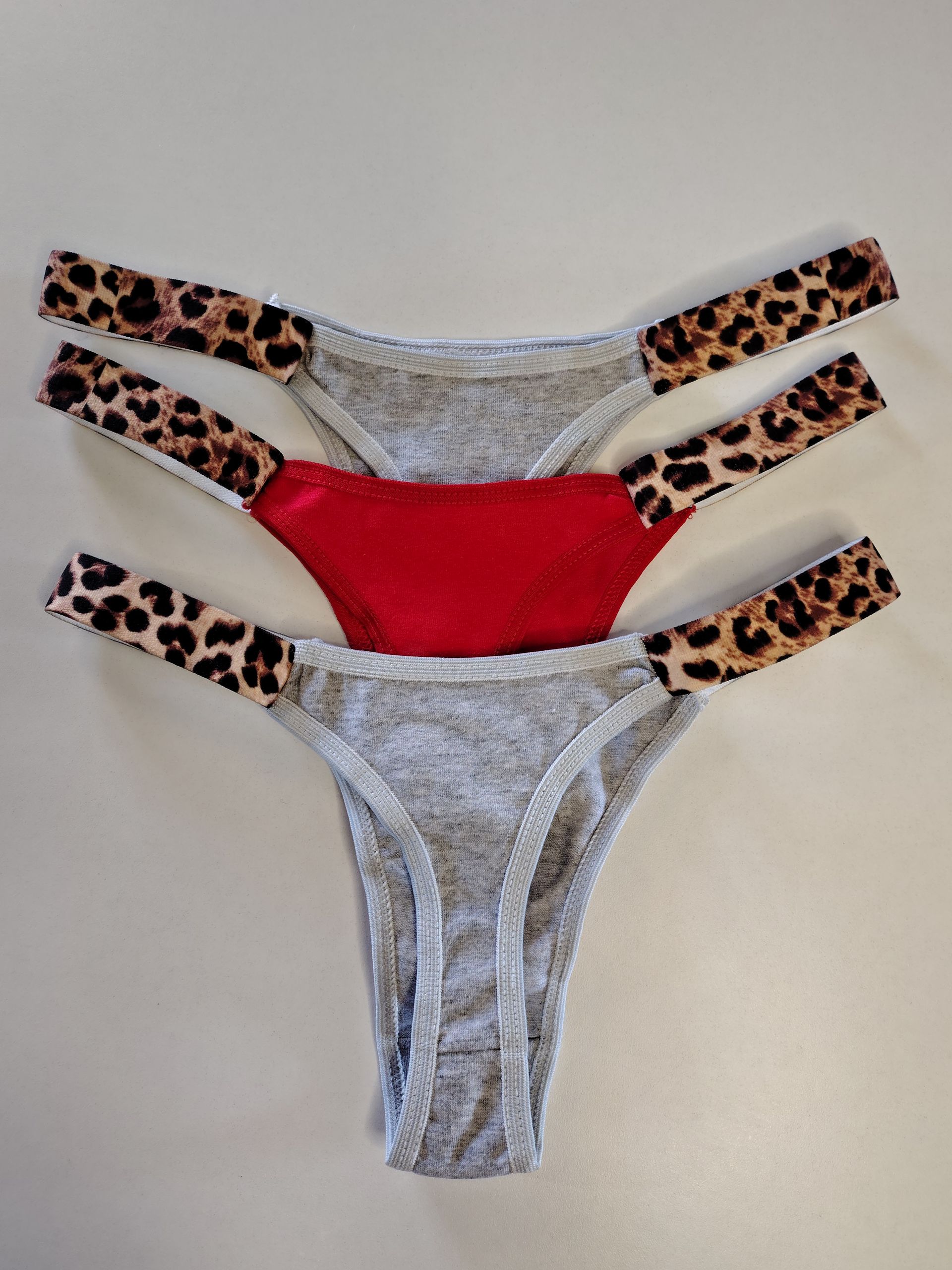 Pack x3 colaless Algodon tira print