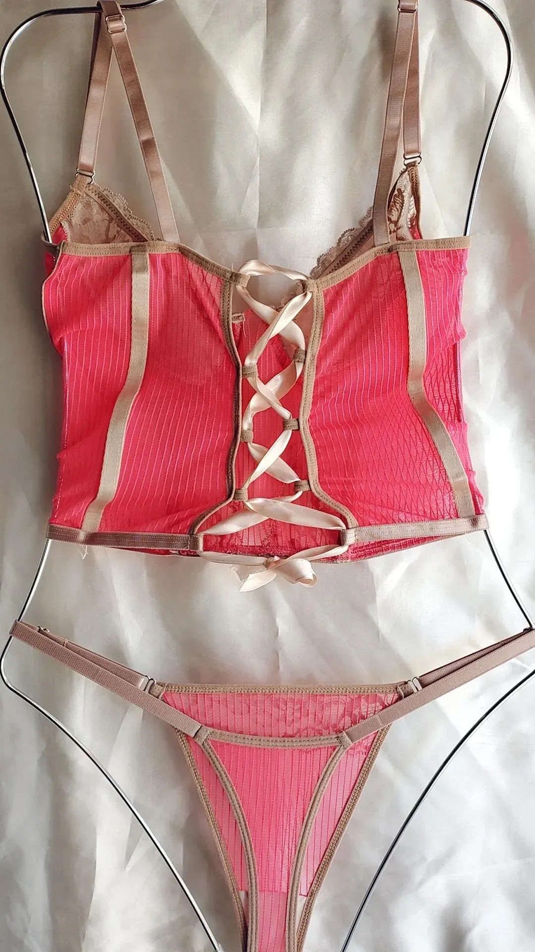 Set corset Kairi Fucsia (nude)