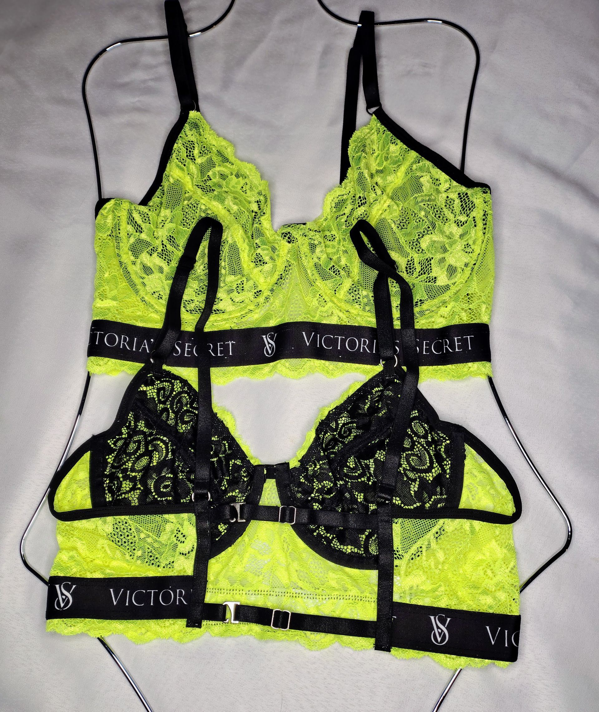 Corset/top encaje fluo VICTORIA SECRET