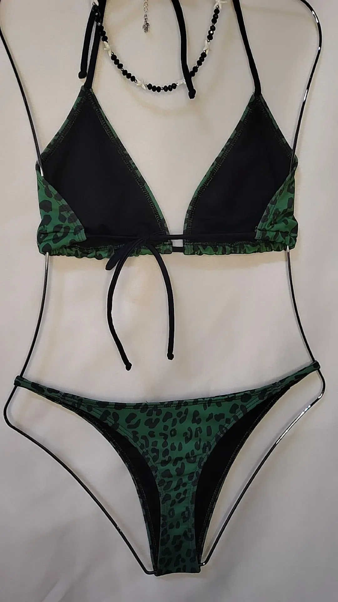 bikini print Verde t.4