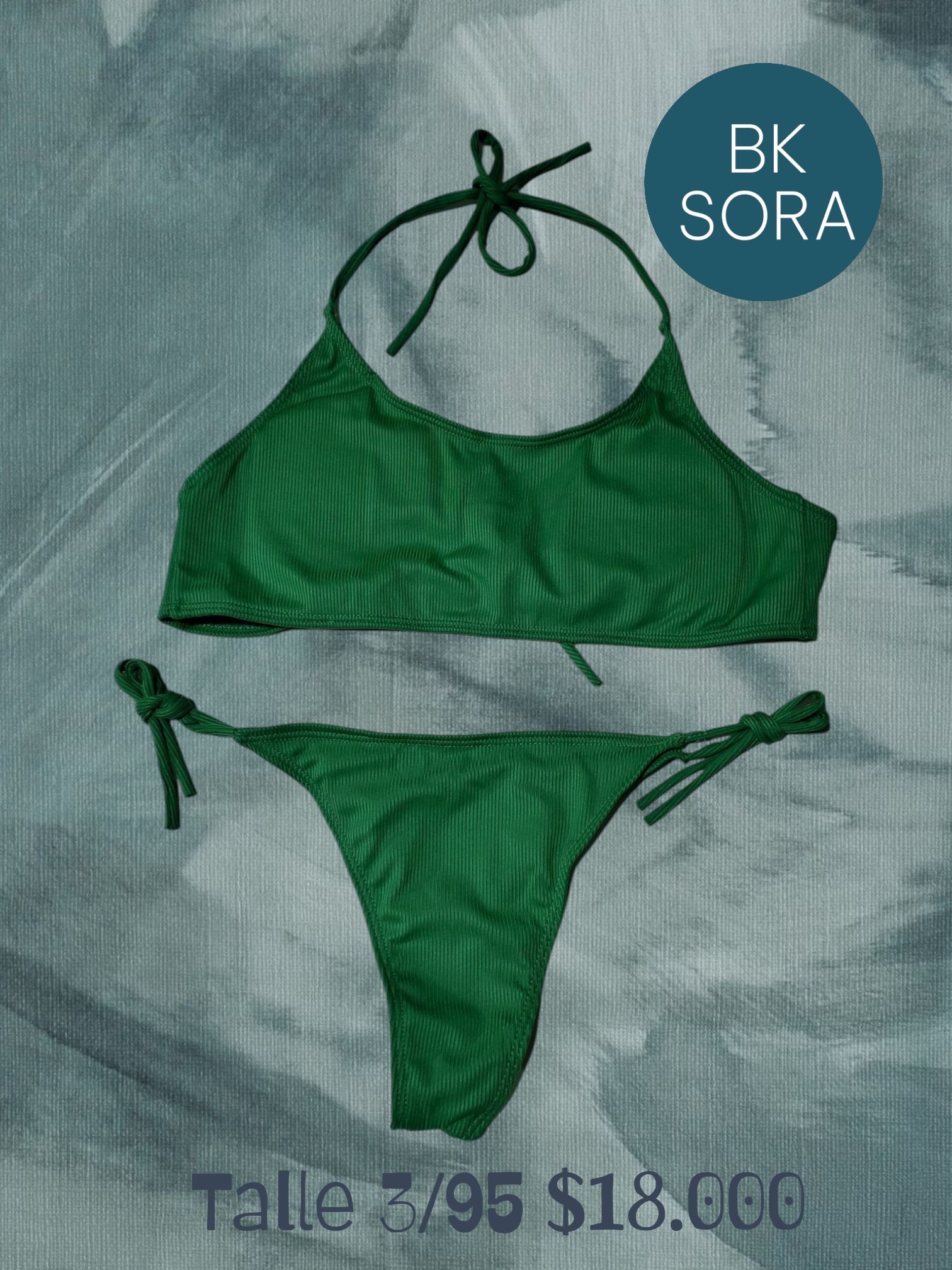 Bikini top Sora verde Esmeralda/ pistacho