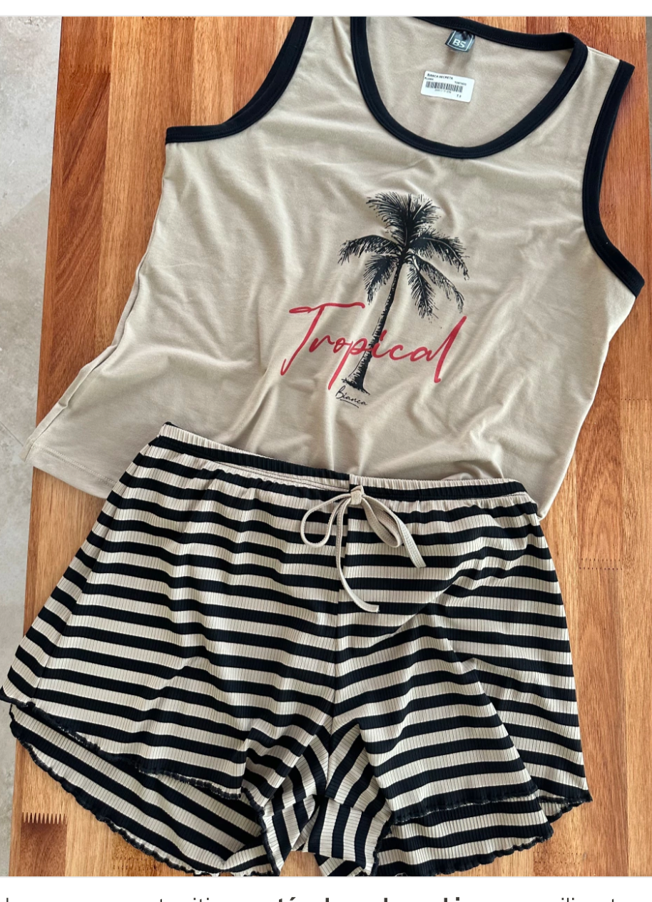 Pijama BIANCA tostado