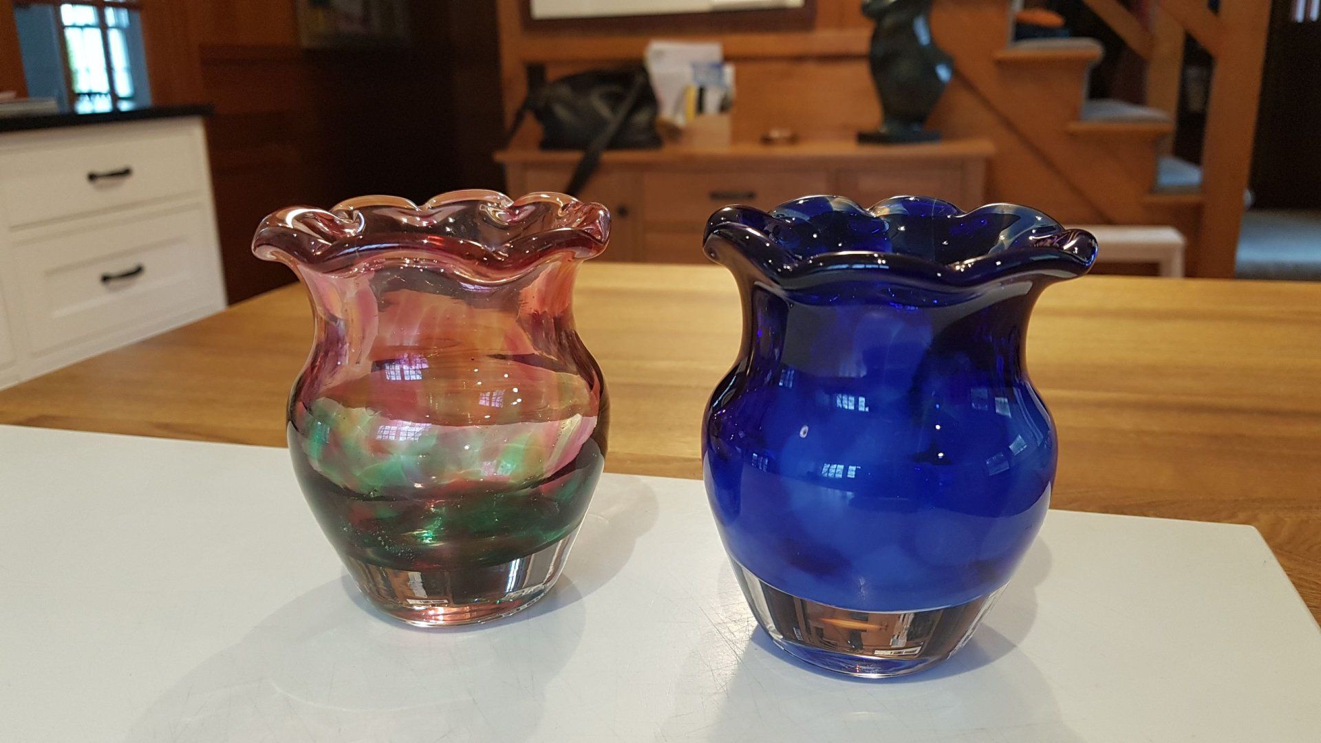 Glass vases Czech countryside