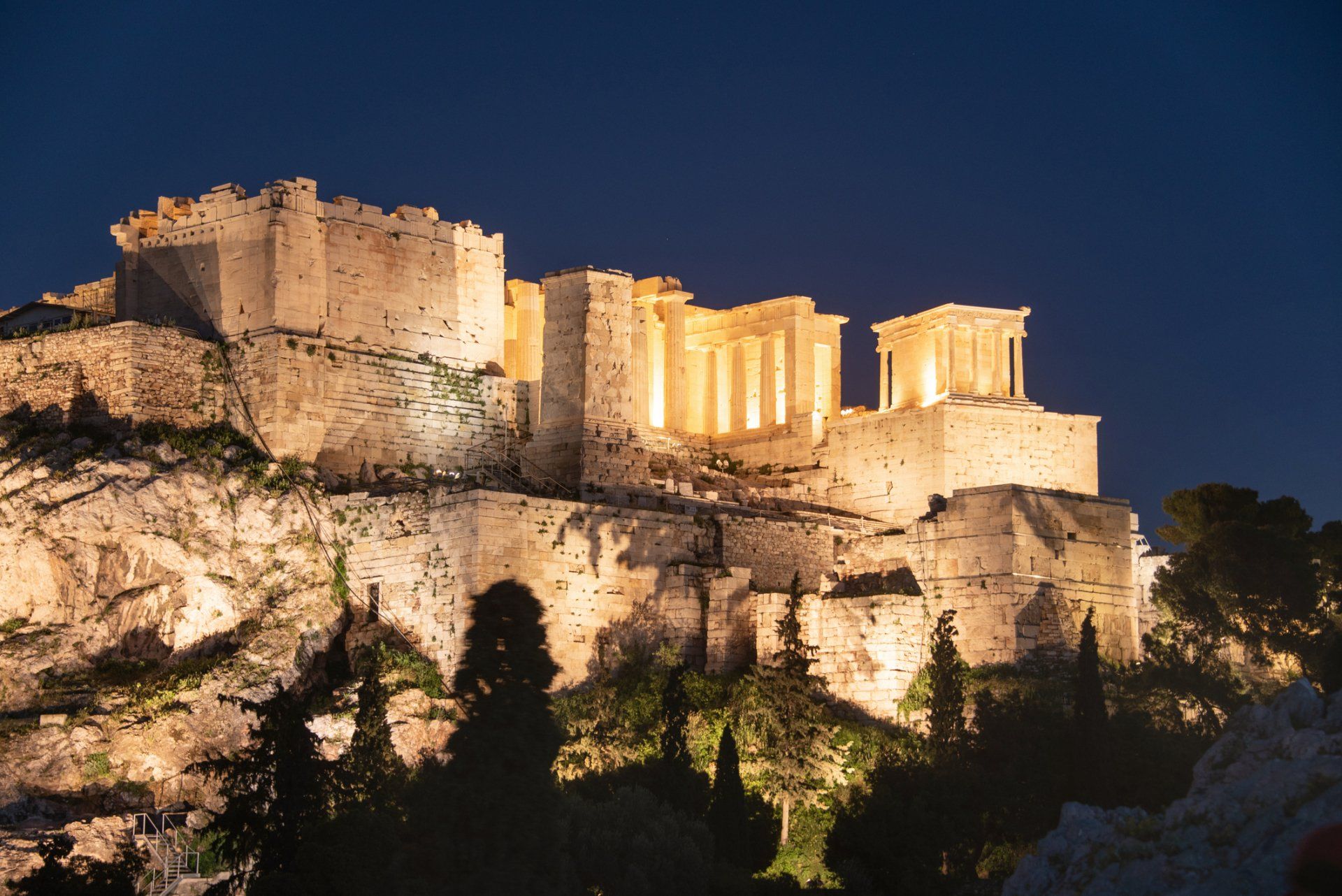 Acropolis at night