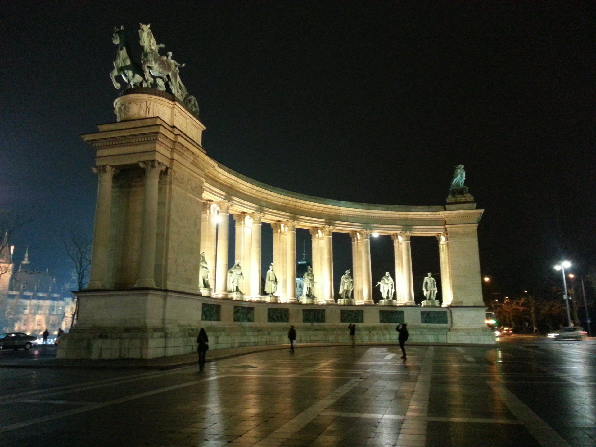 Budapest Millenium Monument at Heroes Square