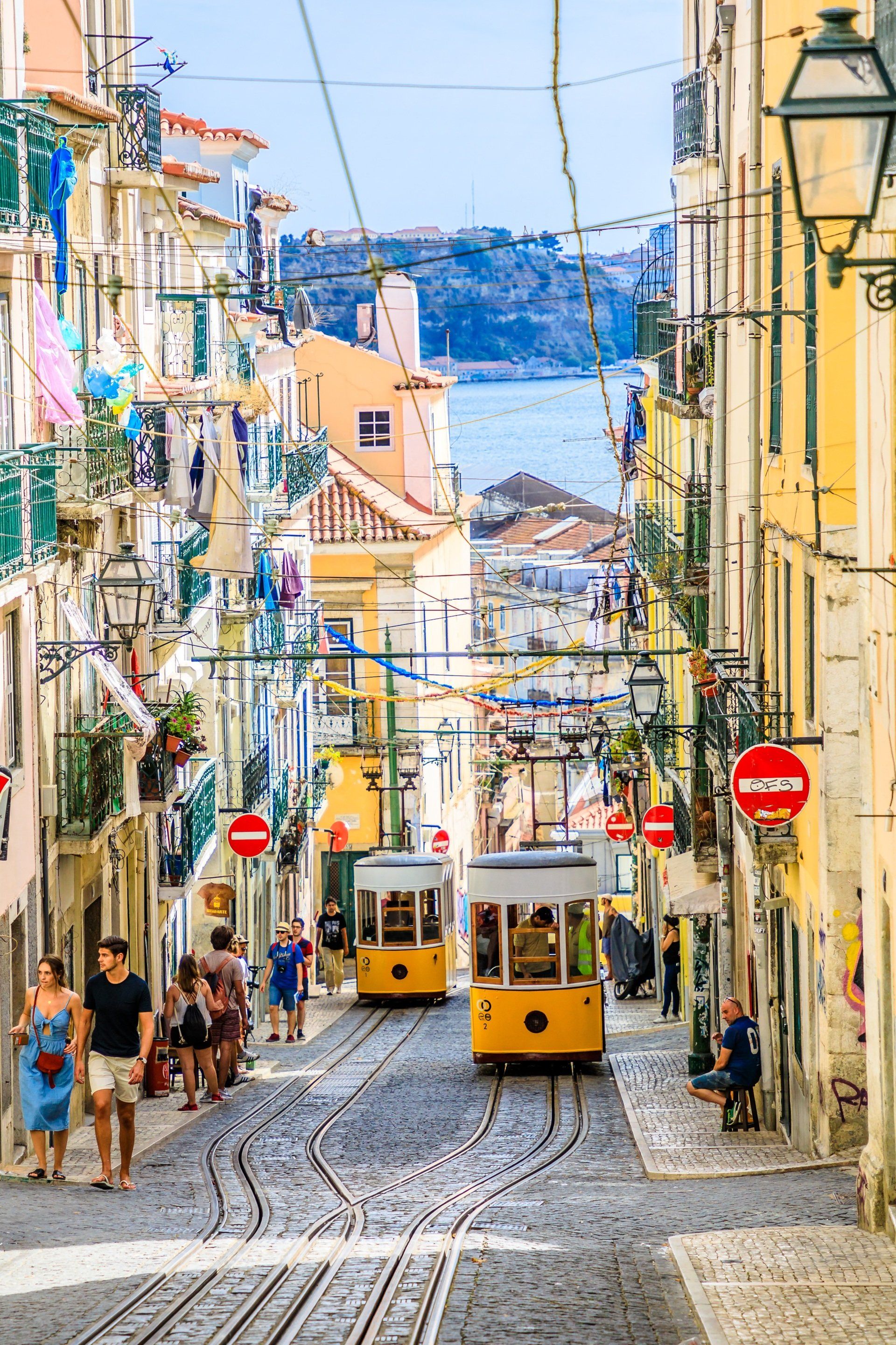 Alfama Lisbon cable cars