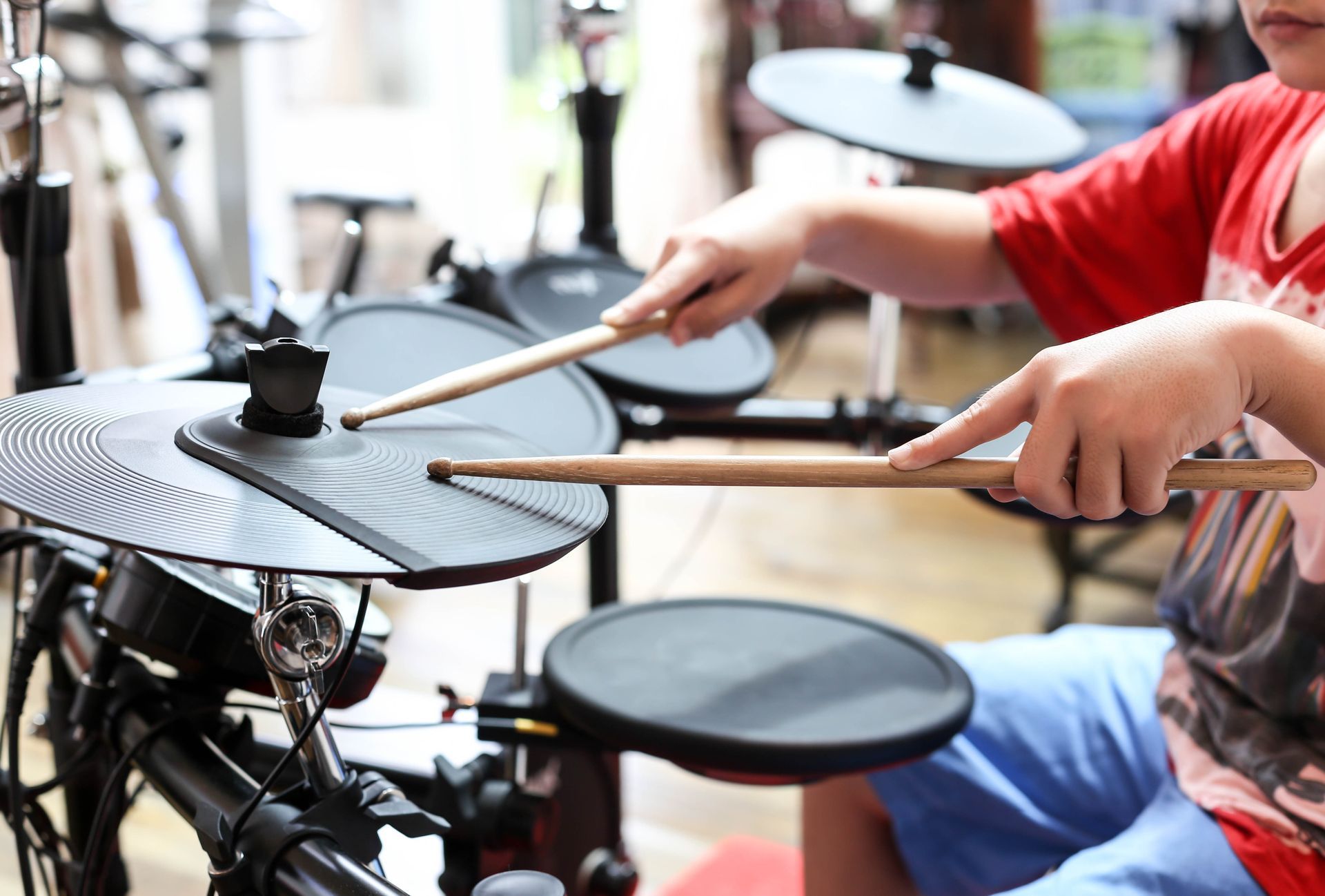 Kid Playing Drums