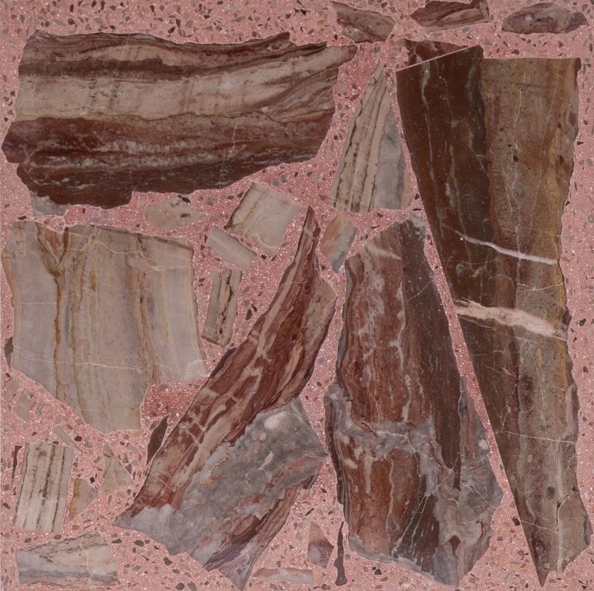 SEGATO GRIGIO ROSSO ARABESCO