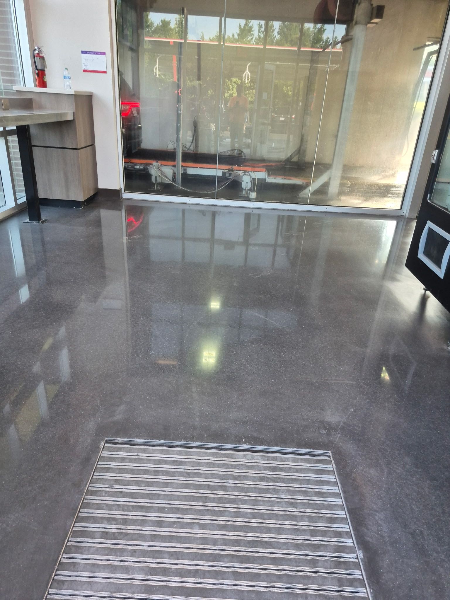 lobby concrete polishing charlotte