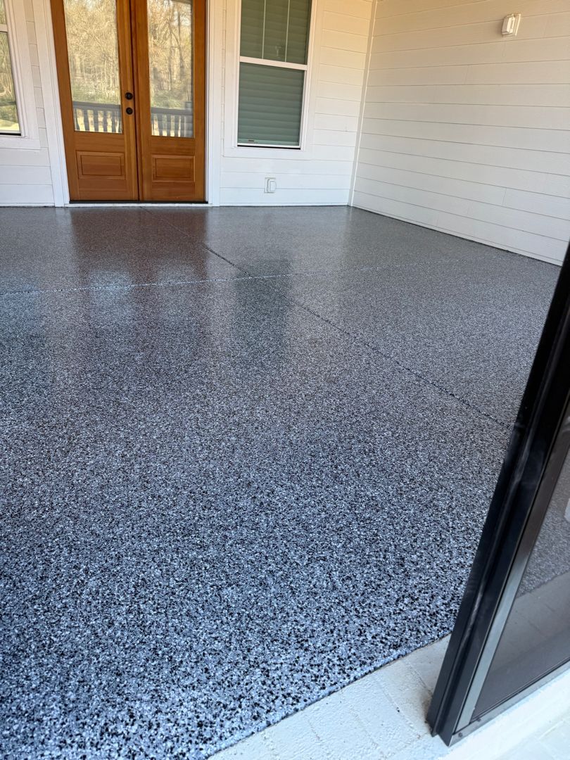 patio epoxy flooring waxhaw nc