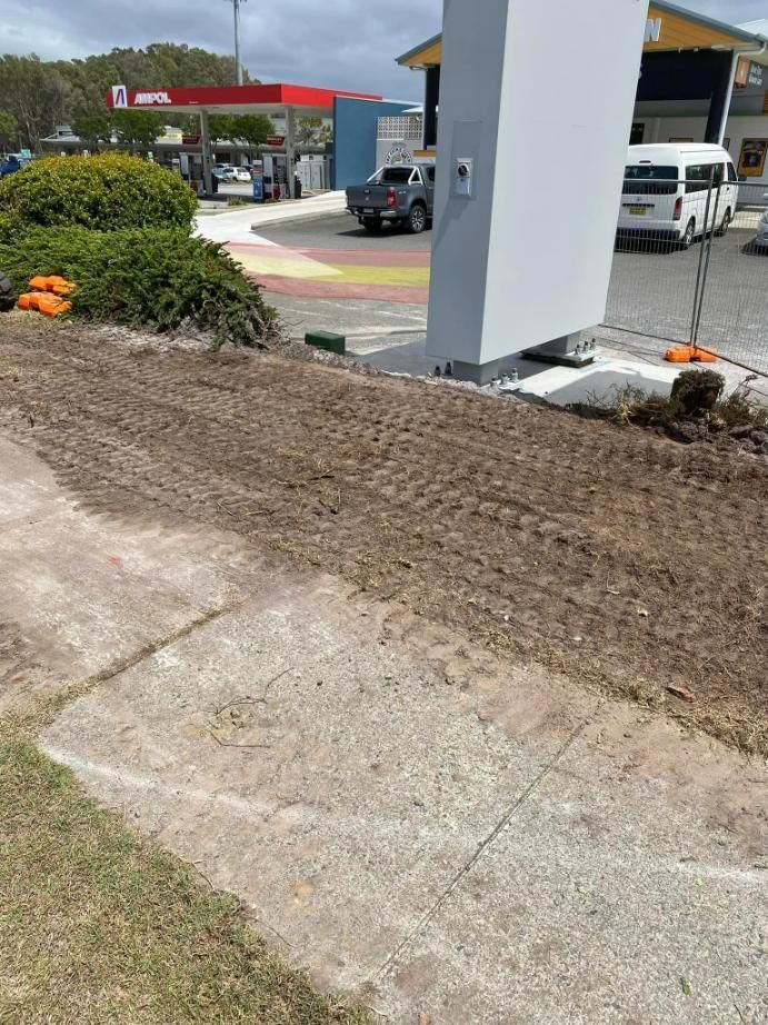 Removed The Dirt On The Sidewalk — Port Tipper & Driver In Port Macquarie, NSW