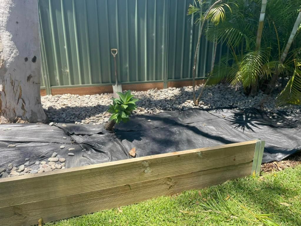 Stones And Plants In The Backyard — Port Tipper & Driver In Port Macquarie, NSW
