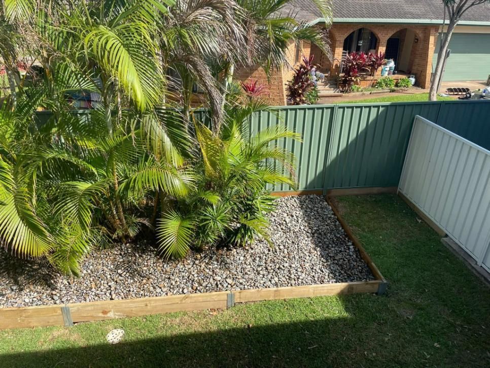 Backyard With Stones And Plants — Port Tipper & Driver In Port Macquarie, NSW