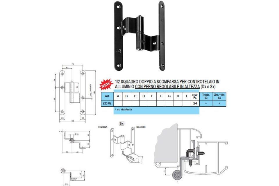 Caratteristiche doppie a scomparsa