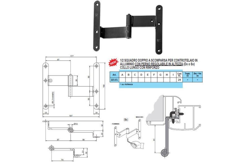 Caratteristiche doppie a scomparsa