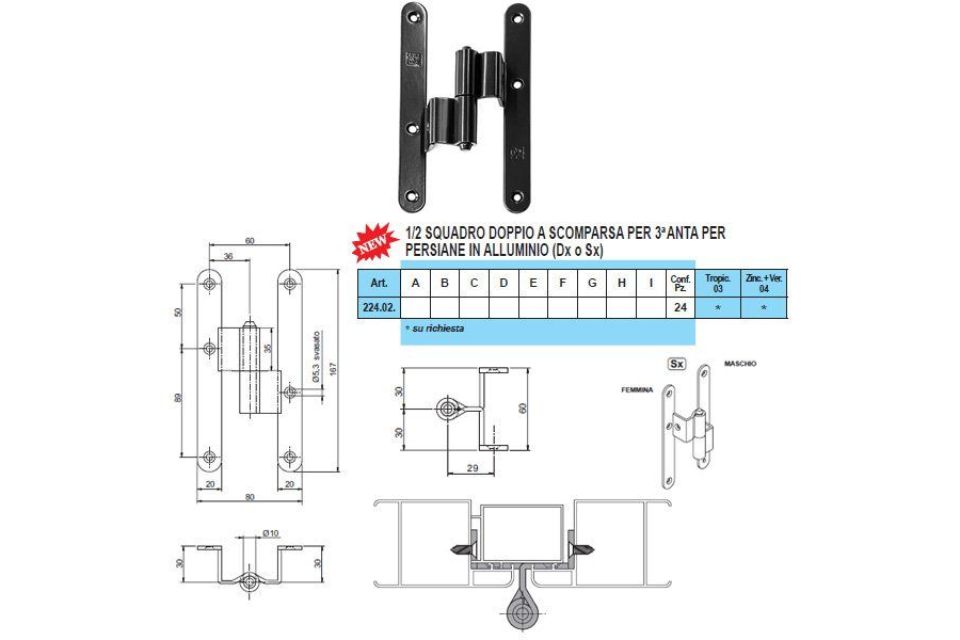 Caratteristiche doppie a scomparsa