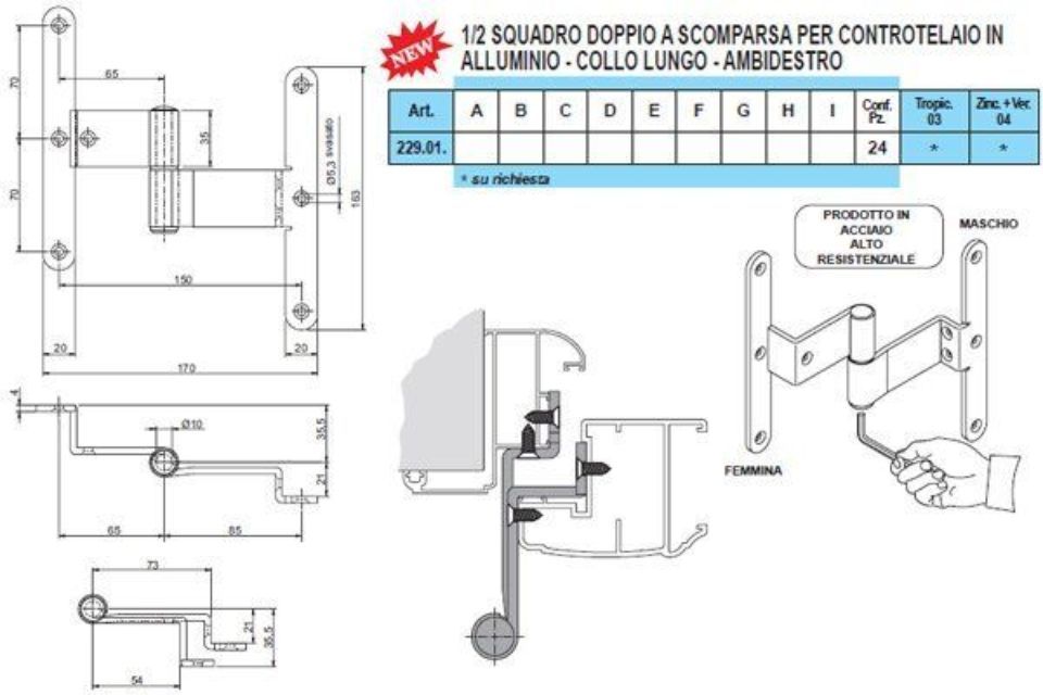 Caratteristiche doppie a scomparsa
