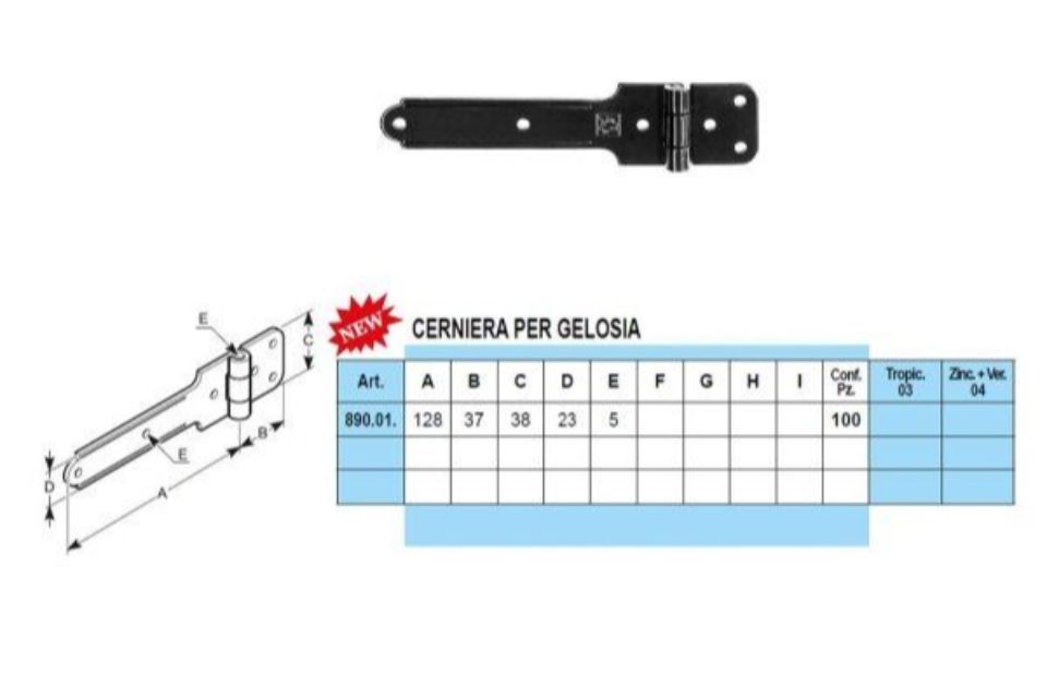 Caratteristiche accessori per gelosie