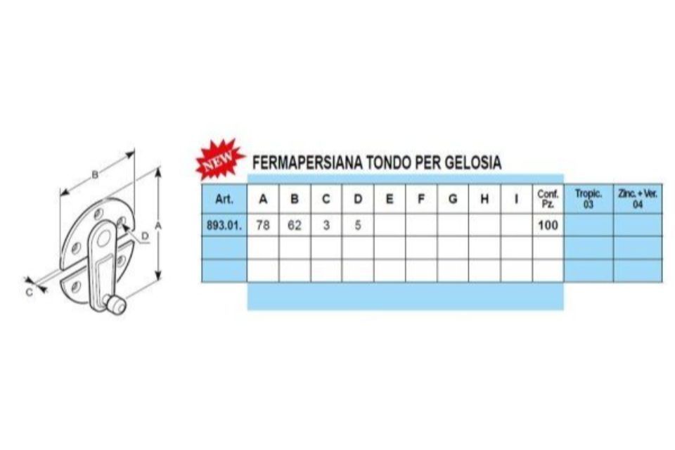 Caratteristiche accessori per gelosie