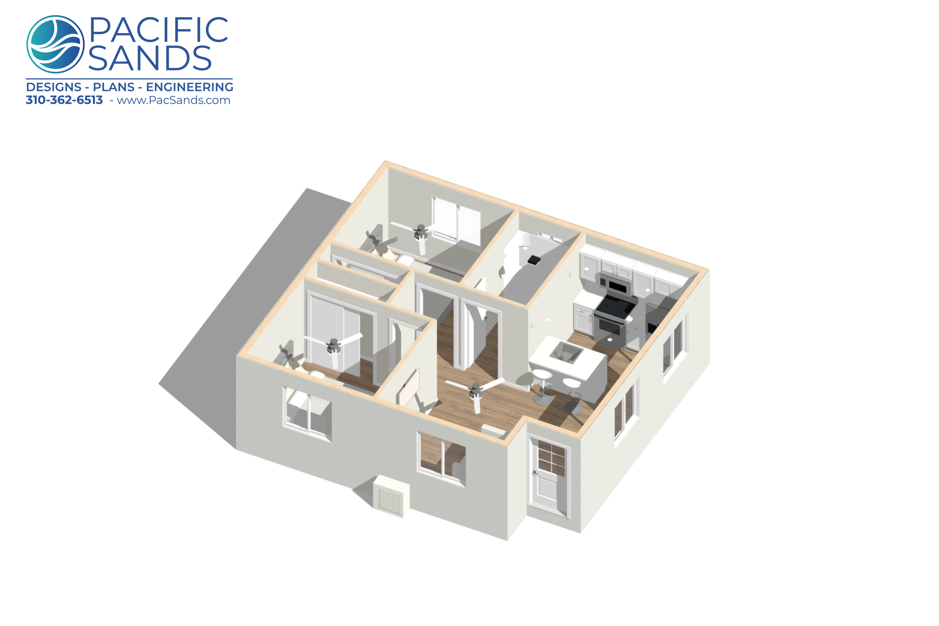 2 bed 1 bath 600 sq ft ADU