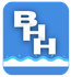 A blue icon with the letters bh on it