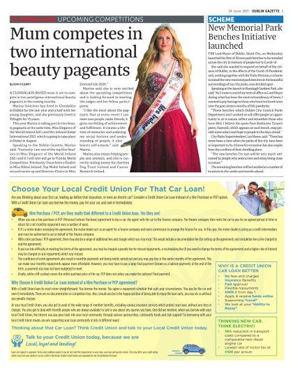 Dublin Credit Unions Sponsoring The Dublin Gazette