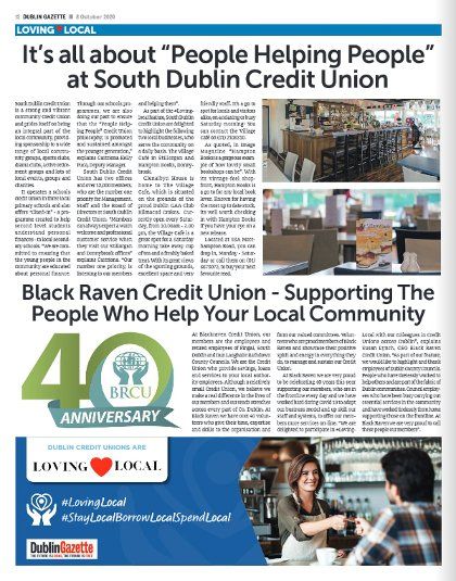 Dublin Credit Unions Sponsoring The Dublin Gazette
