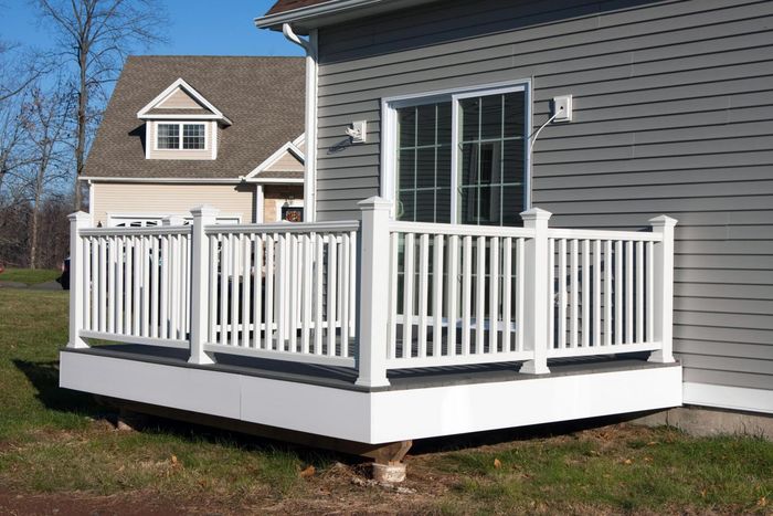 a deck made of pvc