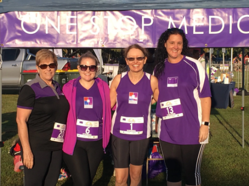 team from One Stop Medical after running for a cause
